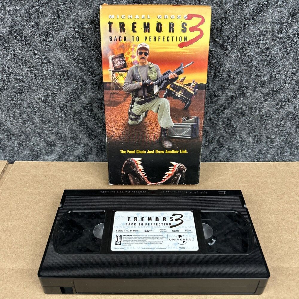 Tremors 3: Back to Perfection (VHS, 2001) Michael Gross